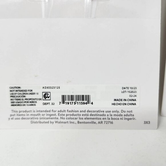 Lot of 2 Pairs Scalloped Earrings Time And Tru Hypo-Allergenic Earrings - Picture 7 of 8